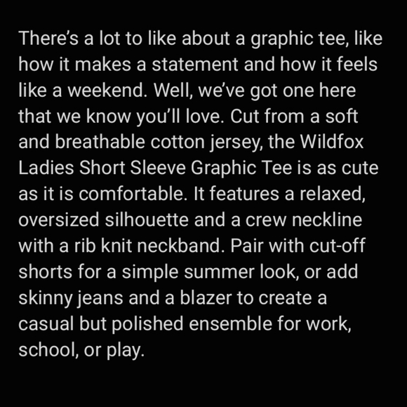 🍸 Wildfox French Martini Graphic Tee 100% Cotton - Picture 2 of 8